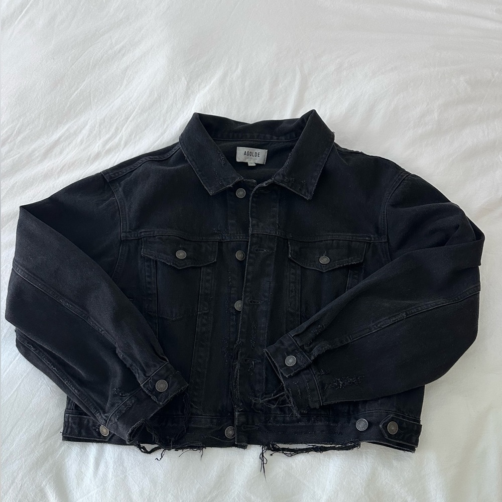 Agolde distressed denim jacket